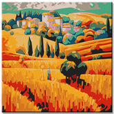 Tuscany Landscape Painting by Numbers